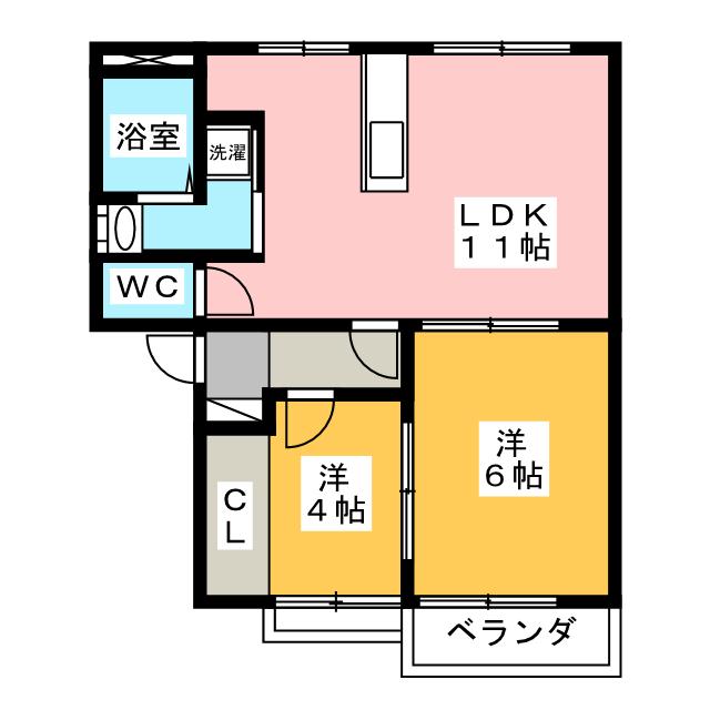 エントピア吉田Ｄの間取り