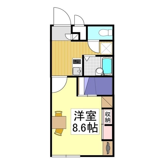 レオパレスブリリアント・グリーンの間取り