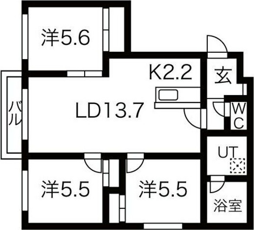 プレミア山の手の間取り