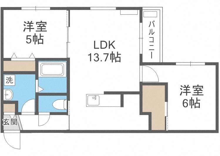 Ｆｏｏｔｏｎ札幌の間取り