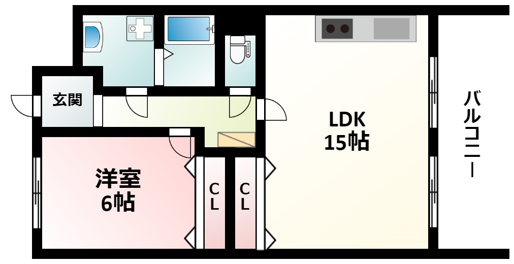 第１マンション寺直の間取り