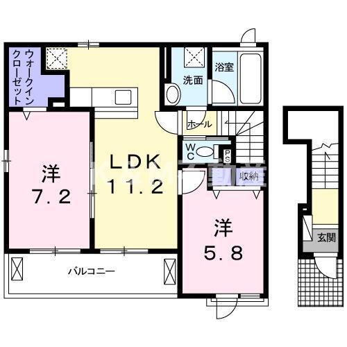 プランドール　弐番館の間取り