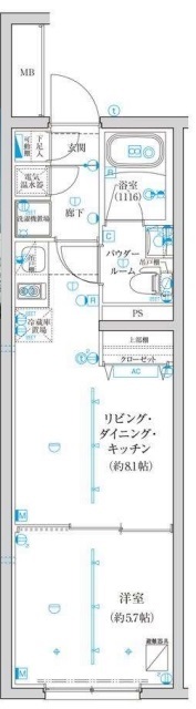 TRADIS西池袋の間取り