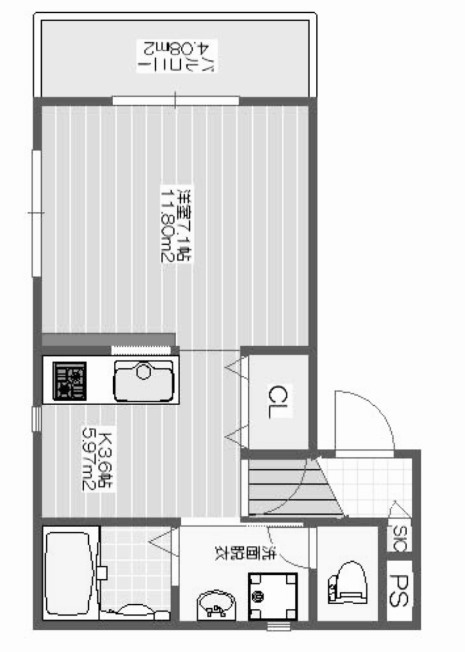 福山市松浜町のマンションの間取り