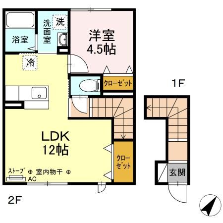 セジュールリョウの間取り