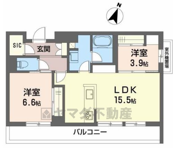 シャーメゾン　皐月の間取り