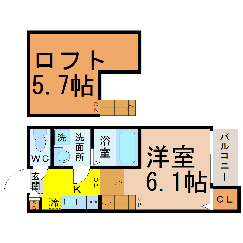 【アジュール鶴舞の間取り】