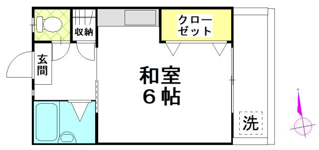 第一若葉荘の間取り