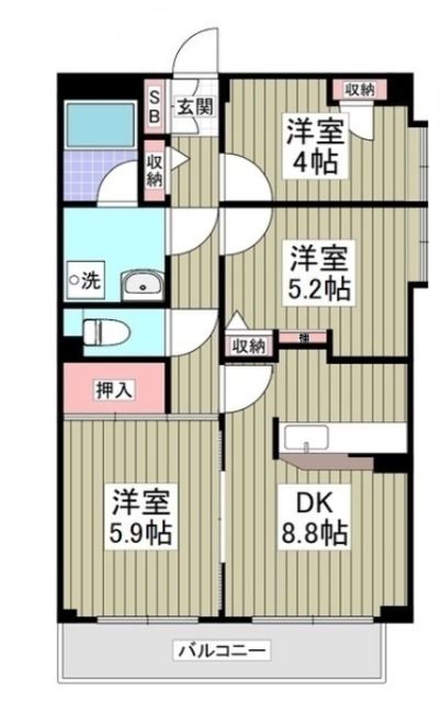 サニーエステートの間取り