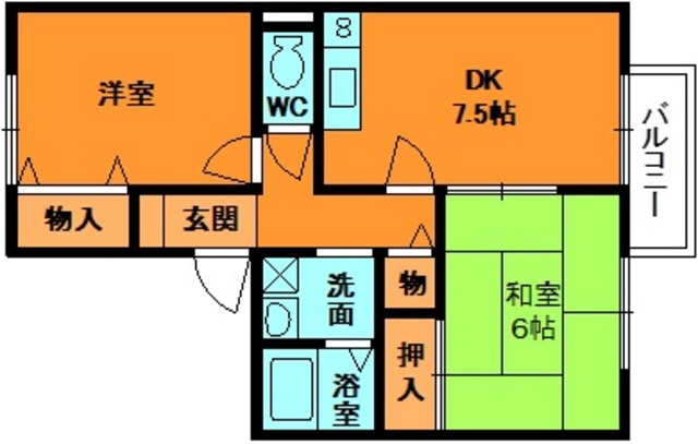 メゾンラフィーネＡの間取り