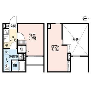 京都市伏見区桃山町大津町のアパートの間取り