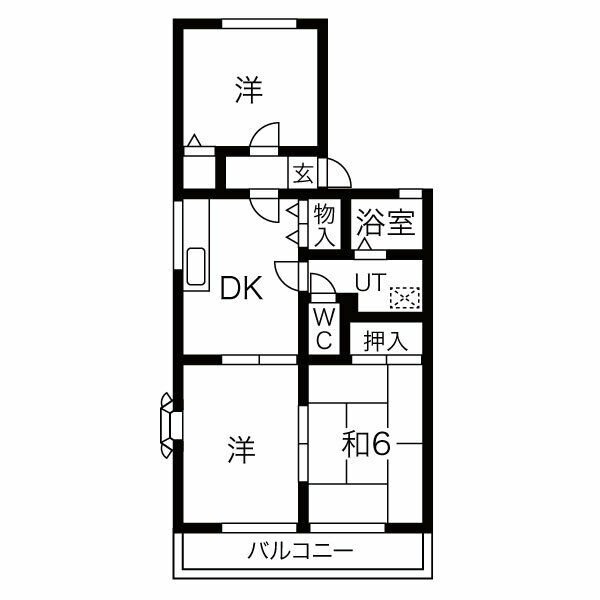 ソレイユ弐番館の間取り