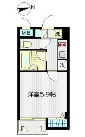 イーストープ上北沢の間取り