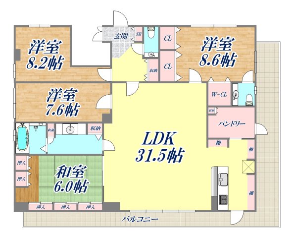 アーバンコート五位ノ池の間取り