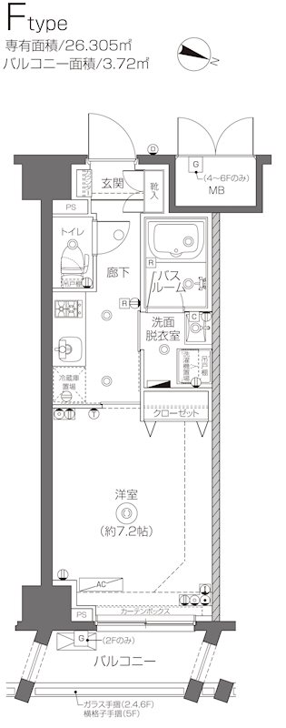 ZOOM北千住の間取り