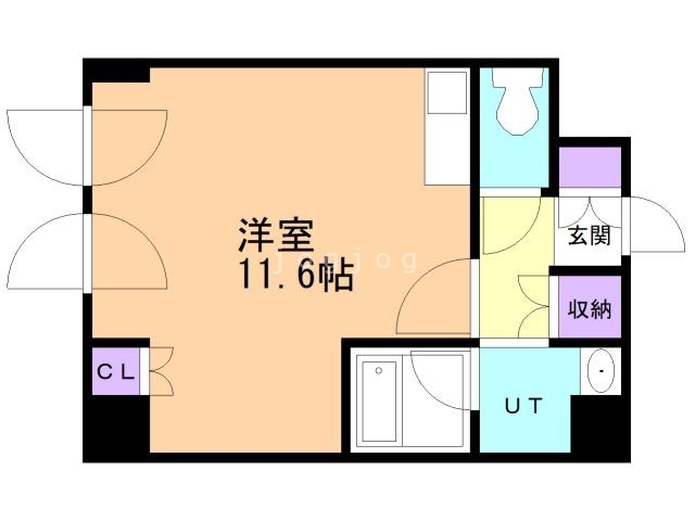 札幌市西区琴似一条のマンションの間取り