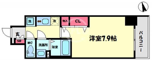 ララプレイスOSAKA DOME CITYフトゥーロの間取り