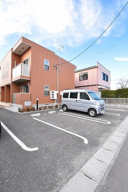 【田村市船引町船引のアパートの駐車場】