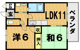 第2メゾン　ミソノの間取り