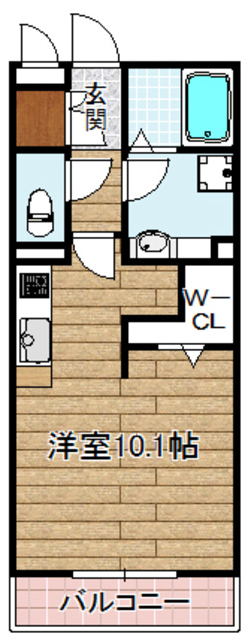 高槻市栄町のアパートの間取り