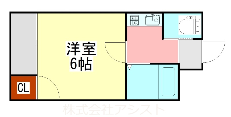 飯塚市伊岐須のアパートの間取り