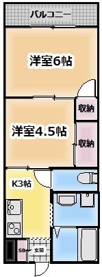 江東区亀戸のマンションの間取り