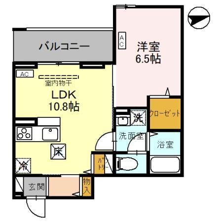 さいたま市南区別所のアパートの間取り