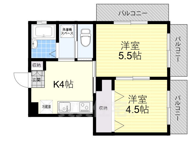 清水マンションの間取り