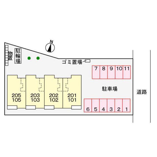 【羽島市上中町長間のアパートのその他】