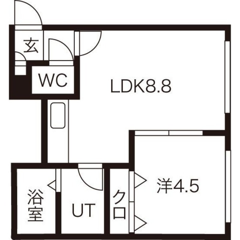 ノースウィル45の間取り