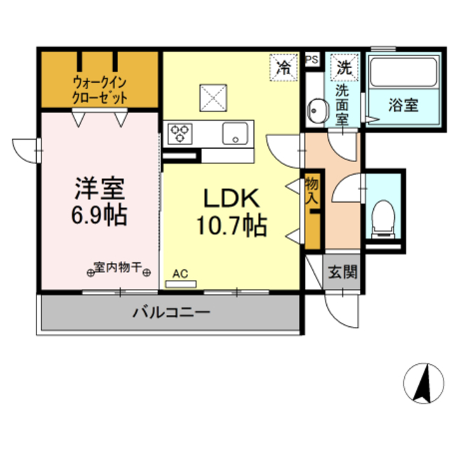 クレール光丘の間取り