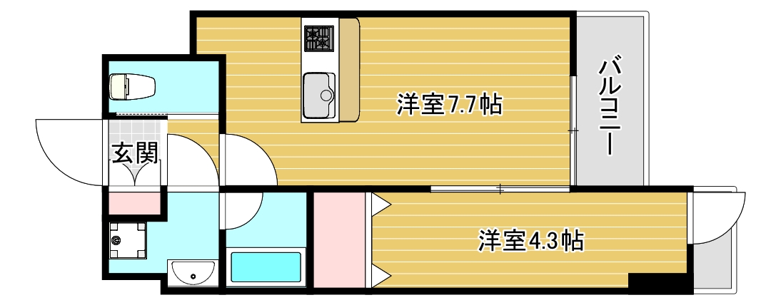 プレジオ難波ASIANの間取り