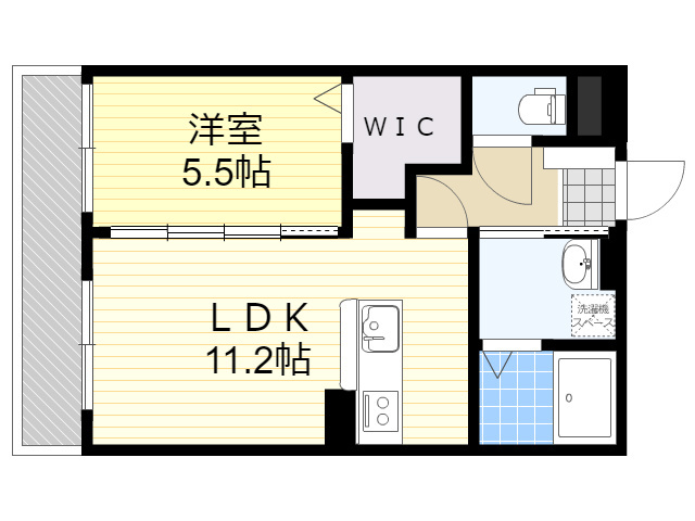 クオーレ津守の間取り