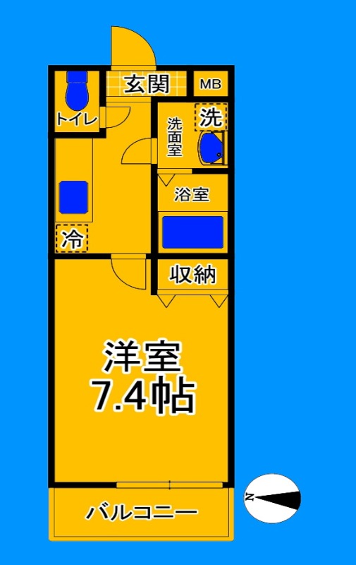 堺市堺区今池町のアパートの間取り