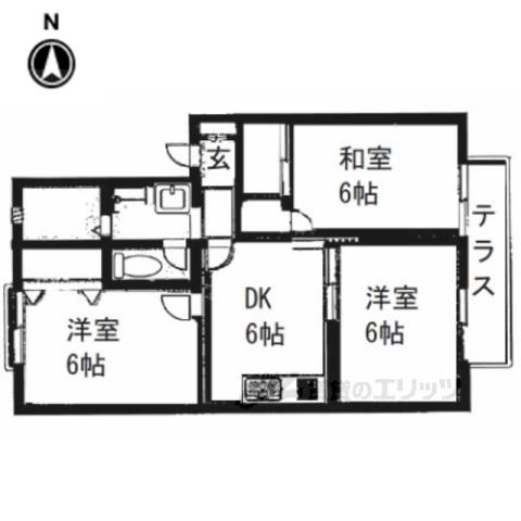 サニーコートＡ棟の間取り