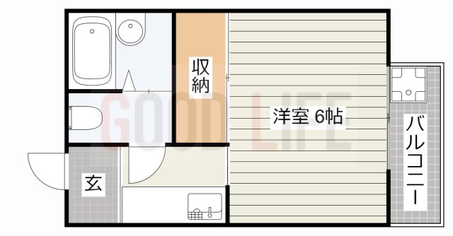 加東市山国のアパートの間取り