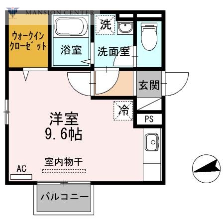 【新潟市東区海老ケ瀬のアパートの間取り】