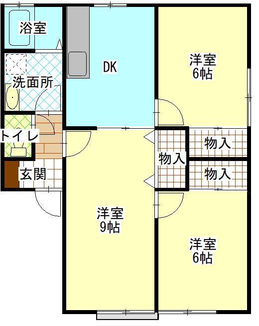 サンピラーＡの間取り