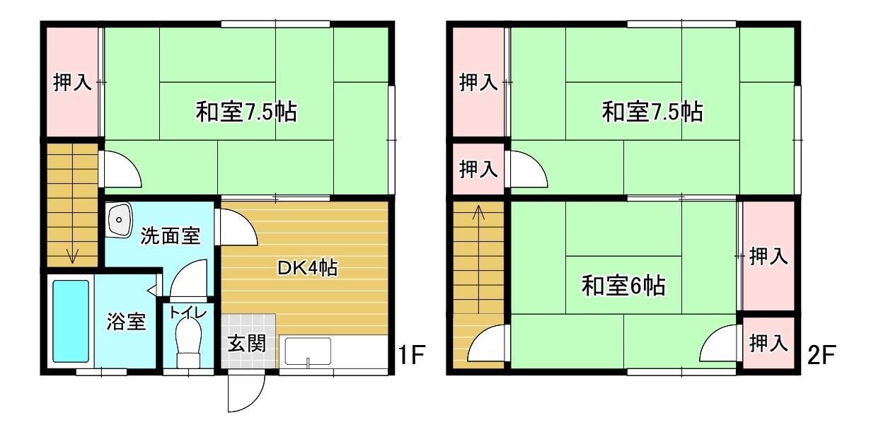 橋本アパートの間取り