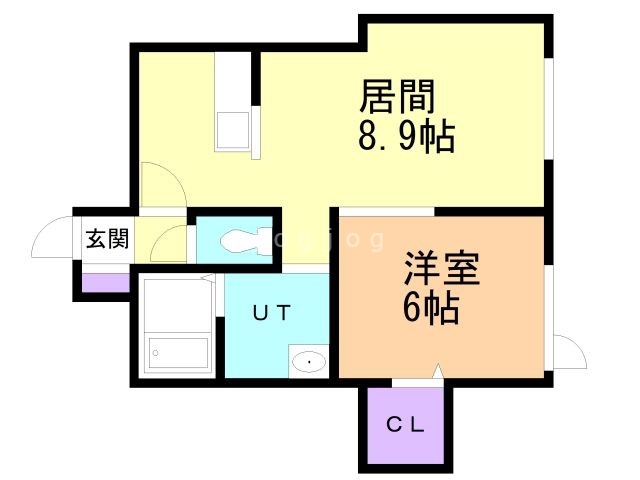 旭川市豊岡五条のアパートの間取り