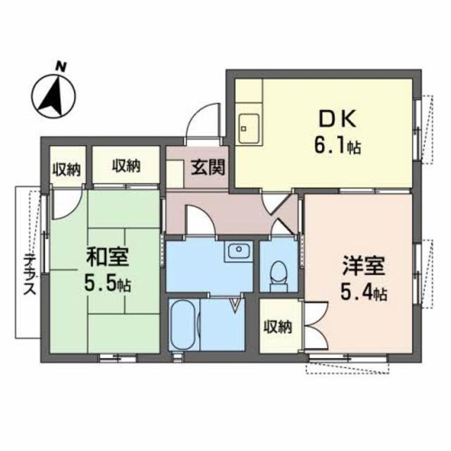 ヴィレッジ藤原台北町Ｂの間取り