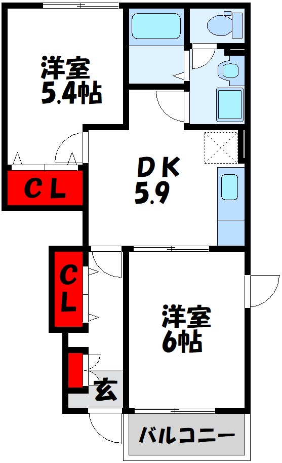 グリーンアメニティナミカケの間取り