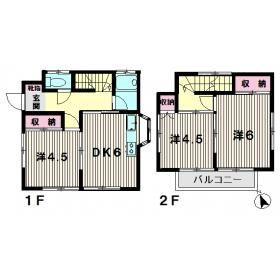 東京都八王子市上柚木（一戸建）の賃貸物件の間取り