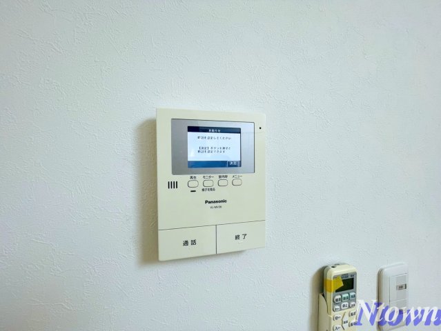 セキュリティ　モニター付きインターフォンです。
