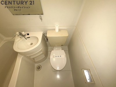 トイレ　掃除のしやすいシンプルなトイレです！