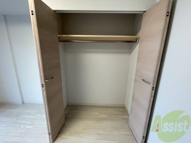 収納　洋室にはクローゼットがあるのですっきり片付きそうです。