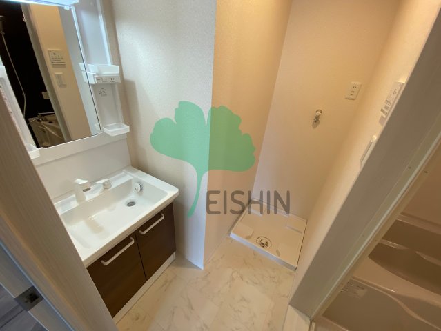 洗面設備　建設中のため同シリーズの写真です。