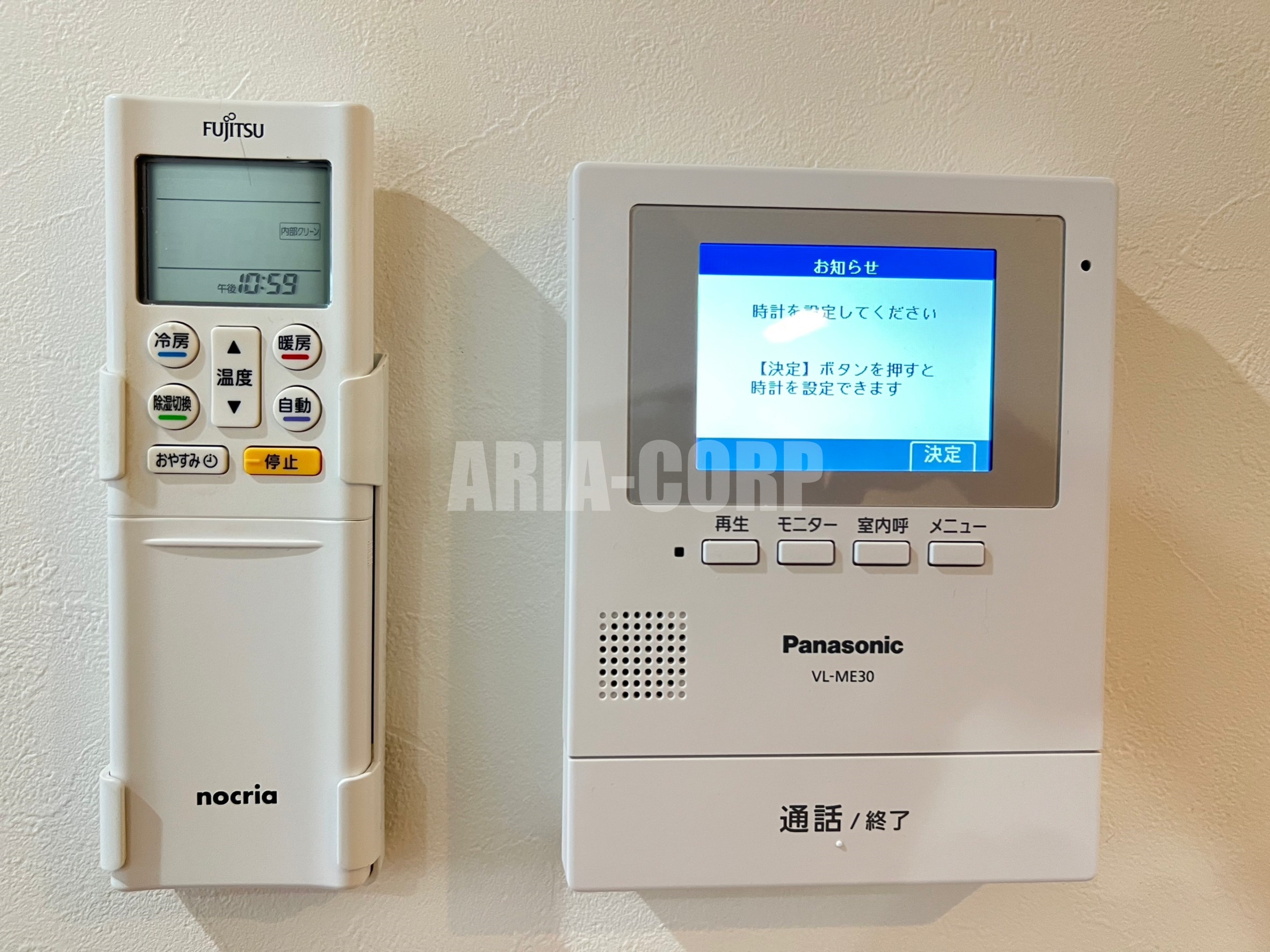 セキュリティ　録画機能付きTVモニターホンで外出時の訪問者も確認できます！