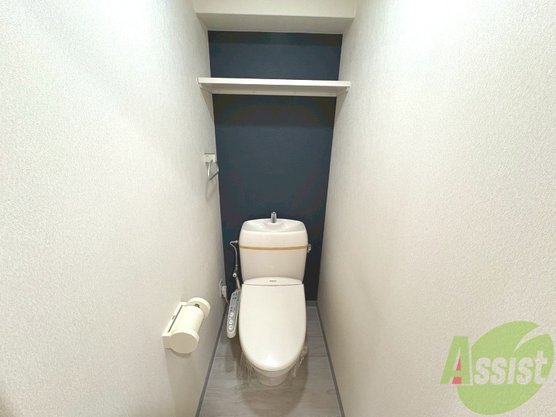 トイレ　トイレにウォシュレットが付いてるのは嬉しいですね。