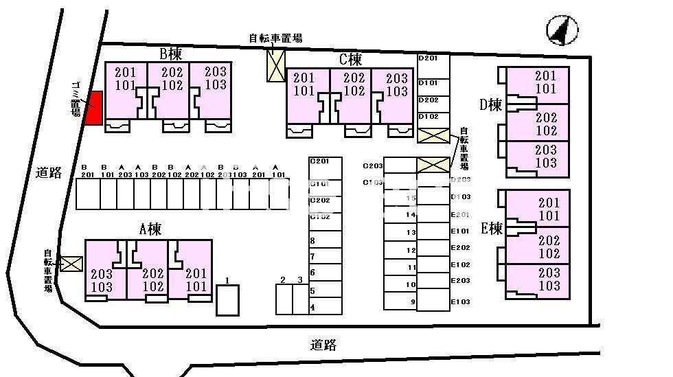 エントランス　配置図です